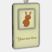 Happy Paaster Bunny - Gepersonaliseerd Ornament (Rechts)