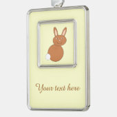 Happy Paaster Bunny - Gepersonaliseerd Ornament (Links)
