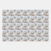 Happy Paaster Bunny in een mand Inpakpapier Vel (Voorkant)