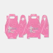 Happy Paaster Bunny in roze voordestdoos Bedankdoosjes (Uitgevouwen)