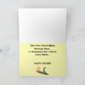 Happy Paaster Bunny Kaart Custom of Blank Kaart (Binnen)