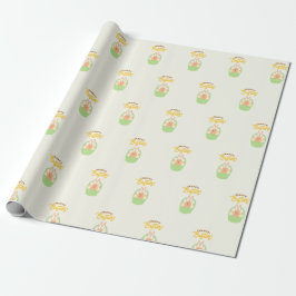 Happy Paaster Bunny Matte Wrapping Paper Cadeaupapier