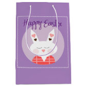 Happy Paaster Bunny Medium Gift Bag Medium Cadeauzakje (Voorkant)