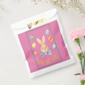Happy Paaster Bunny met Bow Stropdas Bedankzakje (Gezegeld)