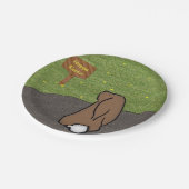 Happy Paaster Bunny Paper-Borden Papieren Bordje (Gekanteld)