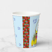 Happy Paaster Bunny Paper cup Papieren Bekers (Rechts)