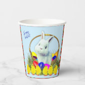 Happy Paaster Bunny Paper cup Papieren Bekers (Voorkant)