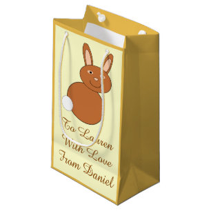 Happy Paaster Bunny Persoonlijke Gift Bag Klein Cadeauzakje