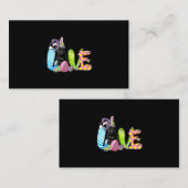 Happy Paaster Bunny Pug Dog Echte Dag Paasdag Visitekaartje (Voorkant / Achterkant)