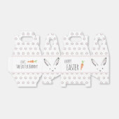 Happy paaster Bunny Rabbit Carrot Polka Dot Favor  Bedankdoosjes (Uitgevouwen)