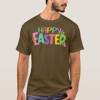 Happy Paaster Bunny Rabbit Egg Hunt Boys Kind T-shirt
