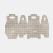 Happy Paaster Bunny Rabbit Eggs Butterfly Gingham Bedankdoosjes (Uitgevouwen)