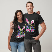 Happy paaster Bunny Rabbit Face Funny Easter Day W T-shirt (Unisex)
