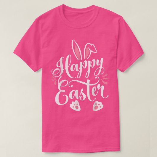 Happy paaster Bunny Rabbit Face Funny Easter Day W T-shirt (Design voorkant)