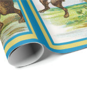  Happy Paaster Bunny Rabbits Easter Eggs Cadeaupapier (Rol Hoek)