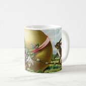  Happy Paaster Bunny Rabbits Easter Eggs Koffiemok (Voorkant rechts)