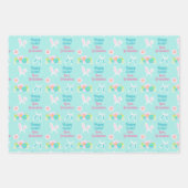 Happy Paaster Bunny , speciaal aangepast pastel Bl Inpakpapier Vel (Voorkant)