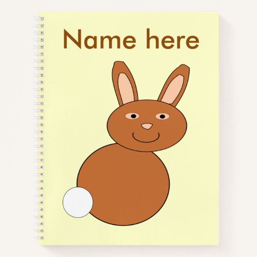 Happy Paaster Bunny Spiral Notitieboek (Voorkant)