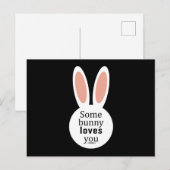 Happy Paaster Bunny Spring Easter Funny Gift Briefkaart (Voorkant / Achterkant)