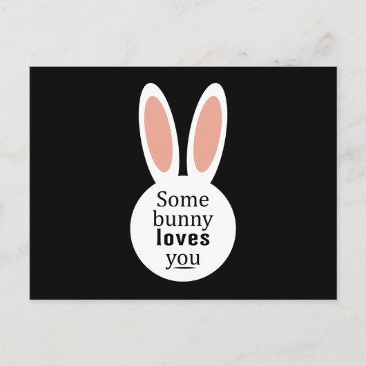 Happy Paaster Bunny Spring Easter Funny Gift Briefkaart (Voorkant)