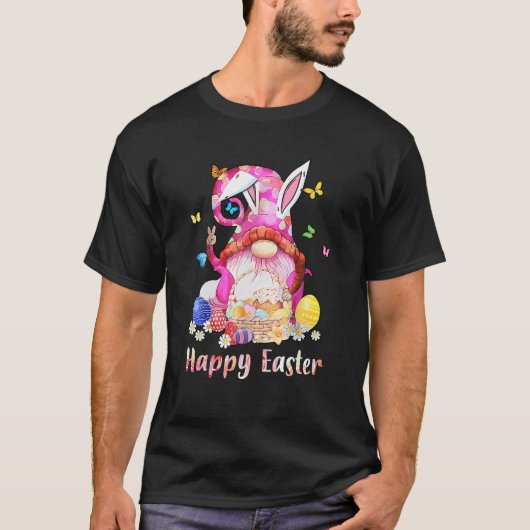 Happy Paaster Bunny Spring Gnome Easter Easter T-shirt (Voorkant)