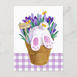 Happy Paaster Bunny Tail Briefkaart