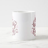 Happy Paaster Bunny Two-Tone Grote Koffiekop (Voorkant)