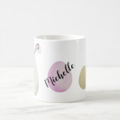 Happy Paaster Bunny Waterverf handbeschilderd Koffiemok (Center)