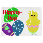 Happy Paaster Bunny Yellow Pink Chick Eggs Groot Cadeauzakje (Achterkant)