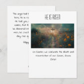 Happy Paaster Card Feestdagenkaart (Voorkant / Achterkant)