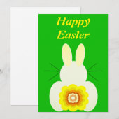 Happy Paaster Card Feestdagenkaart (Voorkant / Achterkant)