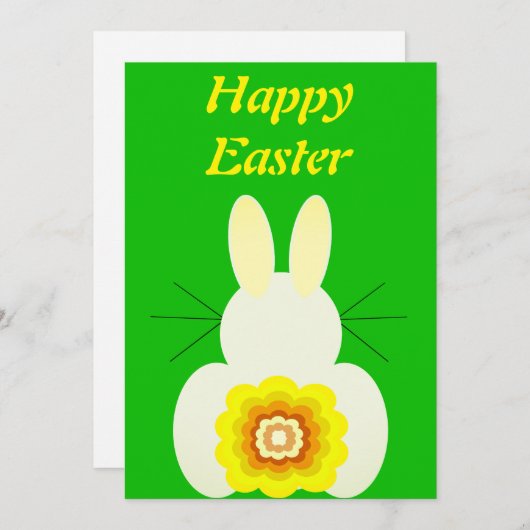 Happy Paaster Card Feestdagenkaart (Voorkant / Achterkant)