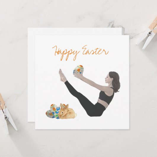 Happy Paaster Card Kaart (Voorkant / Achterkant in situ)