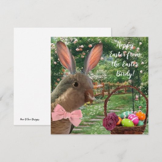 Happy Paaster Card Kaart (Voorkant / Achterkant)