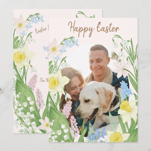 Happy Paaster Card Kaart (Voorkant / Achterkant)