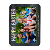 Happy Paaster Chalkboard foto Magneet (Verticaal)