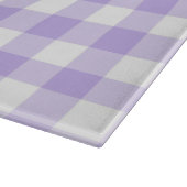 Happy Paaster Country Lavender Gingham Pattern Snijplank (Hoek)