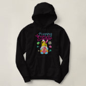 Happy Paaster Day Bunny Spring Gnome Easter Hoodie (Design voorkant)