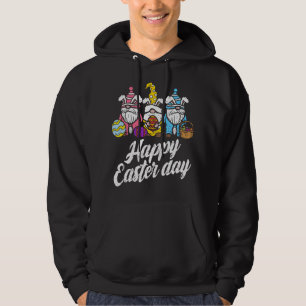 Happy Paaster Day Bunny Spring Gnomes Easter Eggs  Hoodie