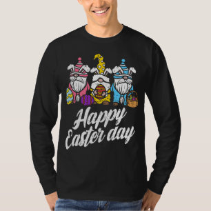 Happy Paaster Day Bunny Spring Gnomes Easter Eggs T-shirt