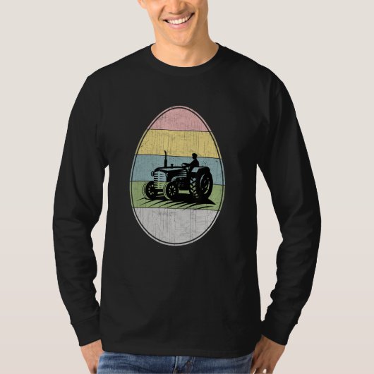 Happy Paaster Egg Farmer Graphic Easter Day Farmer T-shirt (Voorkant)