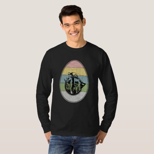 Happy Paaster Egg Handyman Grafische paasdag T-shirt (Voorkant volledig)
