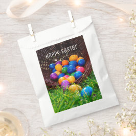 Happy Paaster Egg Hunt Basket Photo Favor Bag Bedankzakje