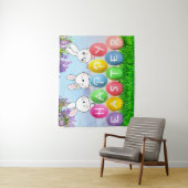 Happy Paaster Egg Hunt paashpartij Wandkleed (In situ)