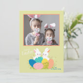Happy Paaster-fotokaart Feestdagenkaart (Staand voorkant)