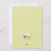 Happy Paaster-fotokaart Feestdagenkaart (Achterkant)