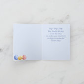 Happy Paaster Granddochter Bunny in Flower Basket Kaart (Binnen)