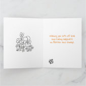 Happy Paaster Granddochter Colour Page Rabbits Kaart (Binnen)