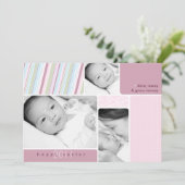 Happy Paaster Photo Collage Card Feestdagenkaart (Staand voorkant)