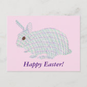 Happy Paaster Pset Bunny Rabbit Briefkaarten (Voorkant)